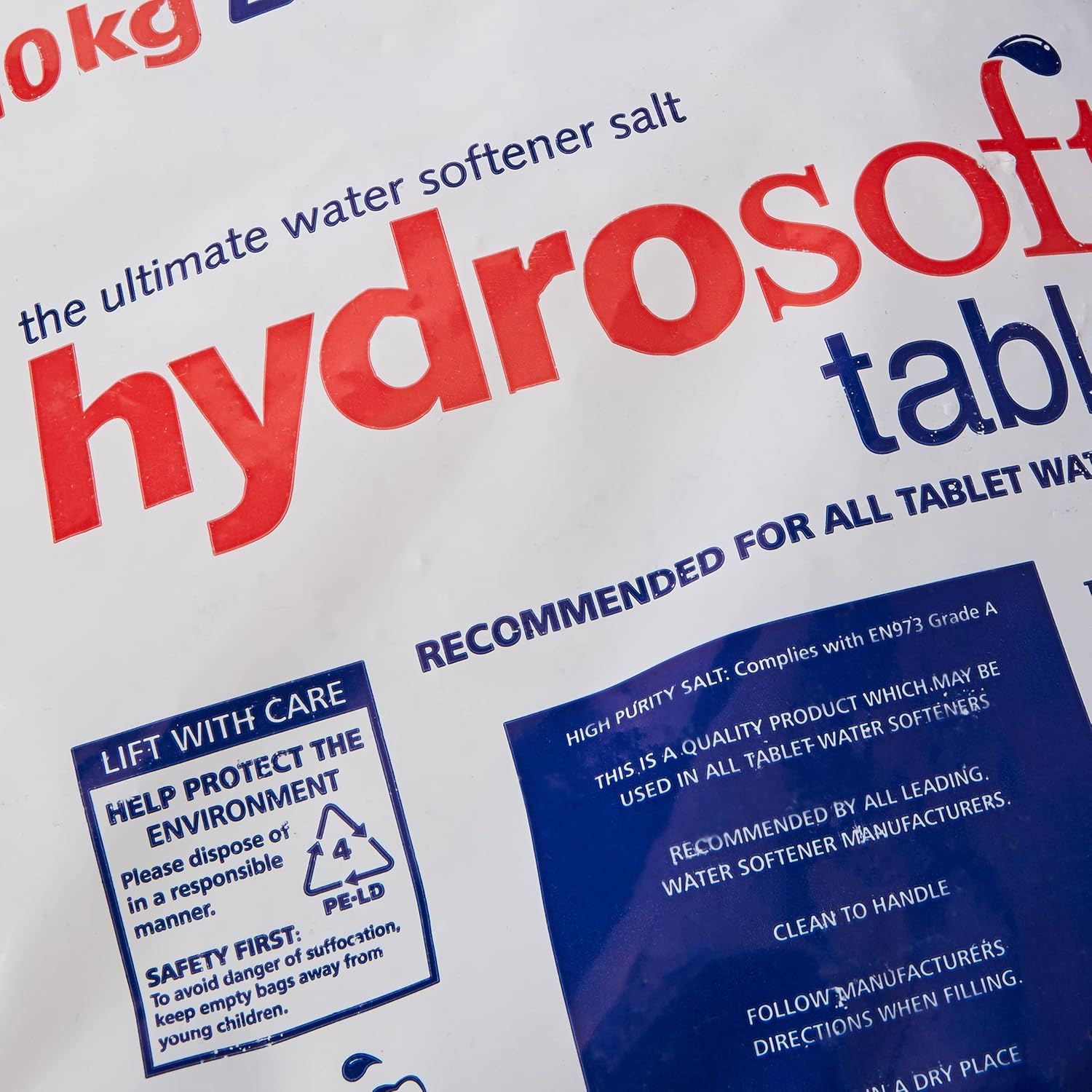 Premium-Quality Hydrosoft Easy Fill Pack 10KG Salt Tablets